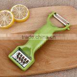Fashional Style Good Quality PP Material Double Heads Stainless Steel Blade Multifunctional Peeler thumbnail-3