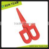 CS018 4-3/4" Red Plastic Handle Different Types of Children Scissors thumbnail-1
