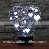 2016 Best Seller Customize Logo Awsome Visual Illusion Light Touch Panel 3D Led Night Lights for Indoor Decoration thumbnail-2