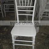 White Chiavari Chair Wooden Tiffany Chair Banquet Chair With Cushion thumbnail-1