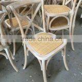 Competitive Price Solid Wood Cross Back Chairs for Indoor of Hotel thumbnail-3