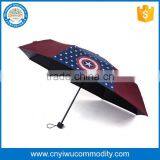Promotion Bright Color Umbrella Cheap Portable 2 Fold Umbrella Rain Umbrella