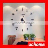 UCHOME Modern Home Decoration 3D DIY Sticker Wall Clock thumbnail-3