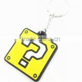 Factory Supply Square Shape Custome Silicone Rubber Keychains thumbnail-4