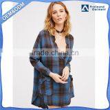 Plain Vintage Sexy School Girl Plaid Long Sleeve Party Wear Lady Shirt Dress Manufacturer Stays Brand Designs Elastic Custom thumbnail-1
