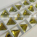 Triangel Shape Flat Back Sew on Crystal Stones Glass Loose Beads for Jewelry Making thumbnail-2