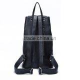 Wholesale Black Color Womens Genuine Leather Backpack thumbnail-2
