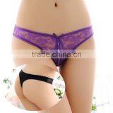 Stock Underwear Women Summer Style Sey Lingerie Diamond Flower Print Lace Thong Panties G String Panties Thongs Underwear Knicke thumbnail-1