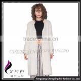 CX-G-A-49A Ladies Hand Knitted Mink Fur 2017 New Coat thumbnail-4