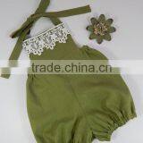 Latest Design Newborn Baby Clothes 2017 Hot Sale Cotton Kid Bodysuit Lace OEM Service Clothing Summer Baby Romper thumbnail-2