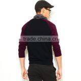 Red and Black Blank Raglan Sweatshirts Men's Hoodies & Sweatshirts thumbnail-4