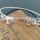 Vintage Style Key Charm Bangle Adjustable Size Key Charm Bangle Cheap Price Key Charm Bangle for Couple Bracelet thumbnail-3