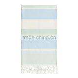 Stripe 100% Cotton Beach Towel With Tassel Made in China thumbnail-2