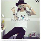 Women Creative Face Eyes Cotton Causal t Shirt thumbnail-1