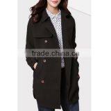 2015 High Quality Customized Spring Ladies Long Cotton Coat thumbnail-2