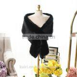 Autumn and Winter Women's Ultra Long Fox Faux Fur Collar Muffler Scarf Fur Scarf Raccoon Fur Cap Super Big Cape Shawl thumbnail-6