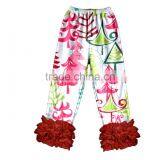 China Wholesale Girls Pants With Ruffle New Model Girls Pants With Floral Printing thumbnail-5