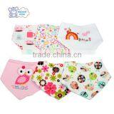 China Wholesale Baby Girls Bandana Drool Bib With Snap thumbnail-3
