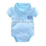 Factory Supply Plain Baby Body Suit 100% Cotton Baby Clothes Gown thumbnail-3