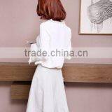 2017 New Arrivals White Speaker Long Sleeves Design Chiffon Shirts for Women thumbnail-2