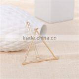Hair Accessories Zinc Based Alloy Triangle Gold Plated Hair Clips thumbnail-1
