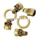Hook Clasps For Leather Bracelet Skull Halloween Gold Tone 5.8cm x 25.0mm thumbnail-3