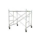 Construction Galvanised Mobile Tower Scaffolding System , Q235 Steel