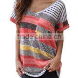 Women's V-neck Casual Short Sleeve T-shirt Blouse Tees Tops thumbnail-6