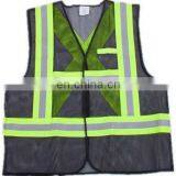 Hot Sale Mesh Safety Vest Reflective With Webbing Tape KF-010-B-1 thumbnail-3