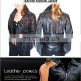 Leather Jacket, New design fashion leather jacket for women