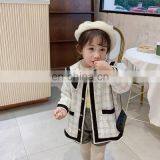 Children Clothing Coat Girls Long Sleeve Gingham Clothes High Quality Winter Sweater Children Kids Button Coat thumbnail-2