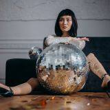 20inch Disco Miror Ball King 50cm Inflatable Gold Mirror Ball thumbnail-2