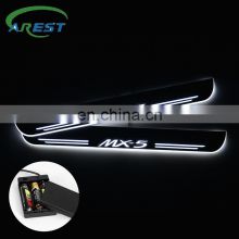 Carest Moving 2PCS LED Door Sill For MAZDA MX-5 I NA 1989-1998 Door Scuff Plate Acrylic Car Welcome Light Stickers Accessories