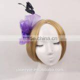 Elegant Hair Accessories Party Feather Fascinator HairClip thumbnail-3