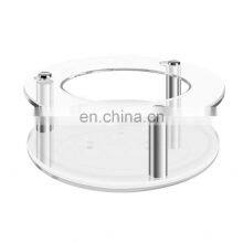 Acrylic Clear Case for Echo Dot With Clock, Ceiling Wall Mount Speaker Stand Stable Guard Holder