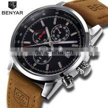 BENYAR 5102 Customized Men Quartz Watches Stylish Waterproof Chrono Analog Date Display Hot Sales Wristwatch for Men