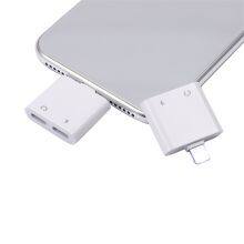 Dual Headphone Adapter for Iphone Lighting to 3.5mm Jack Usb Audio Adapter for Iphone 12 Charger Aux Audio Jack Adapte