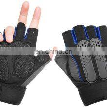 Anti Slip Breathable Sports Workout Fitness Training Weight Lifting Gym Gloves With Wrist Wraps Pink Black Unisex Rubber thumbnail-1