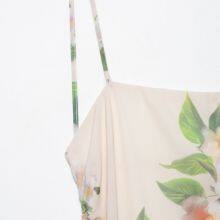 Spring New European and American Style Layered Decorative Print Asymmetric Sexy Dress for Women thumbnail-2