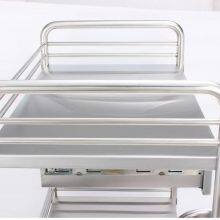 Hospital Stainless Steel Emergency Crash Cart Treatment Trolley for Patient thumbnail-3