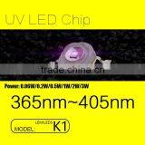 UVLED Lumileds K1 led uv 3w 405nm with CE rohs LOW price