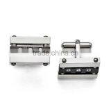 Stainless Steel Cz Black Ip Polished Cuff Links, Men's Accessory Cufflinks thumbnail-1