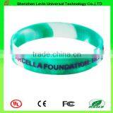 Cheap Promotion Embossed or Debossed Print Logo In the Dark Glow Silicone Bracelet thumbnail-3