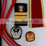 Embroidery Uniform Accessories Trimmings Rank Badges Cap Cord Shoulder Epaullettes Aigullettes Braids Knot