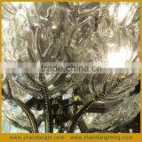 2016 Newest Decorative Art Hand Blown Glass LED Maple Leaf Chandelier Pendent Light thumbnail-5