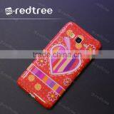 Latest Product TPU Printing Mobile Phone Case With Diamond for HTC