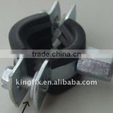 clamp with rubber and hex nuts