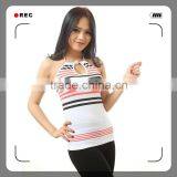 Girl's Seamless Wholesale Tank Top With Stripe thumbnail-2