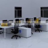 Simple office computer table design long rectangular benching desks 8 person office /office workstations for 8 people