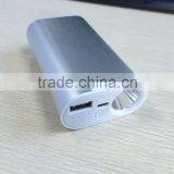 10,400mAh Aluminium Casing Portable Power Charger With Strong Led Torch Light Power Bank